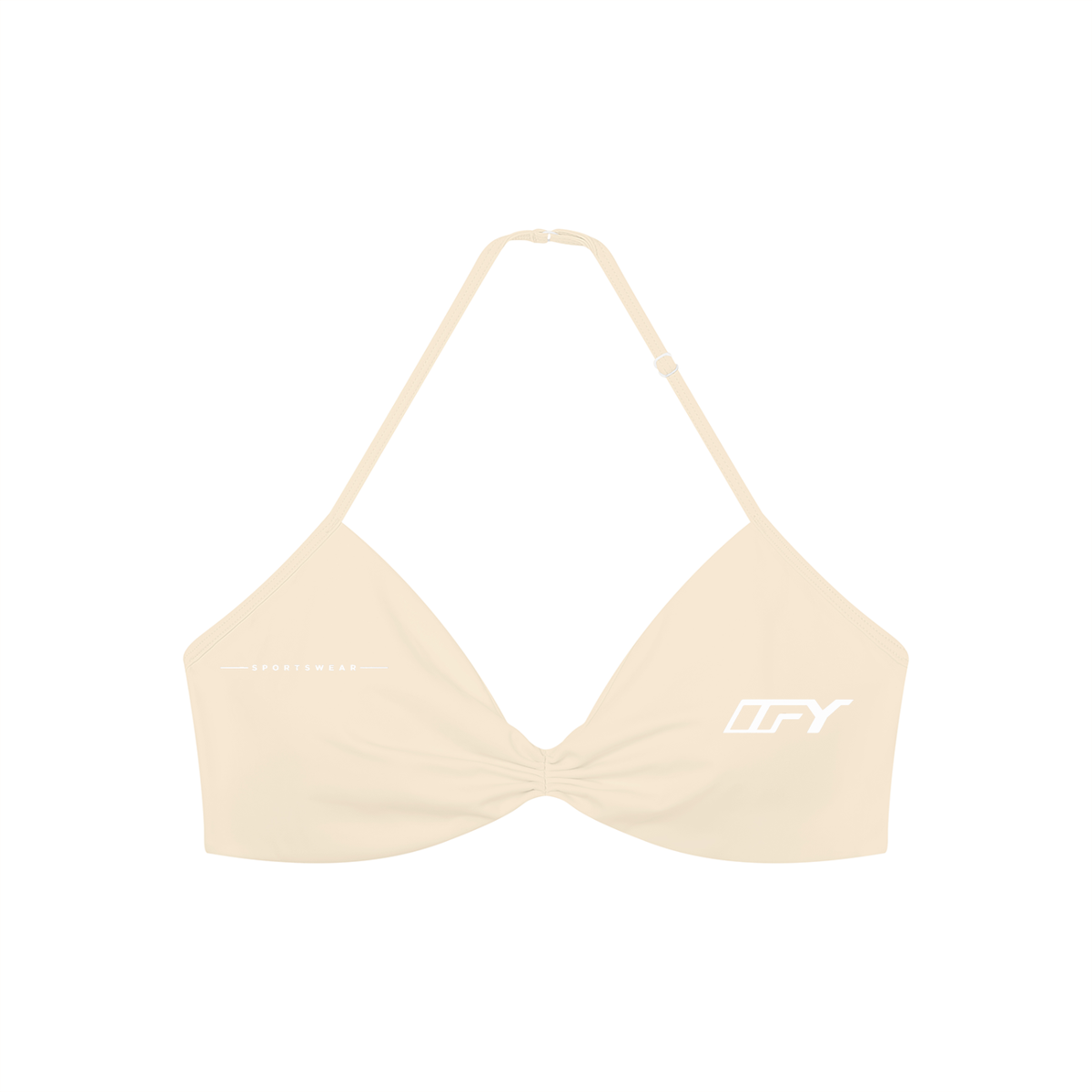 Womens Ruched Halter-Neck Sports Bra: Elevate Comfort and Style During Workouts