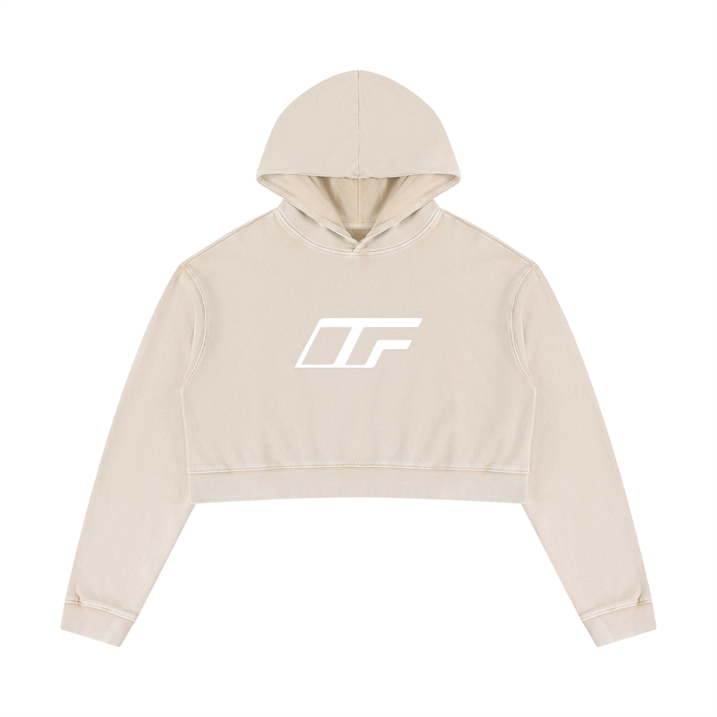Elevate Your Everyday Look with Our Women's Mineral Washed Crop Hoodie