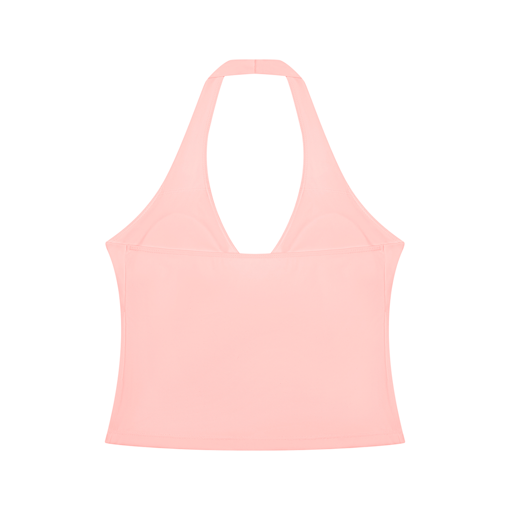 Ruched Halter Yoga Tank