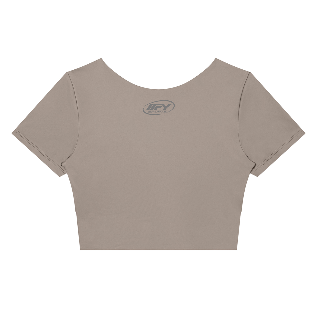 Panelled Crop Yoga T-Shirt