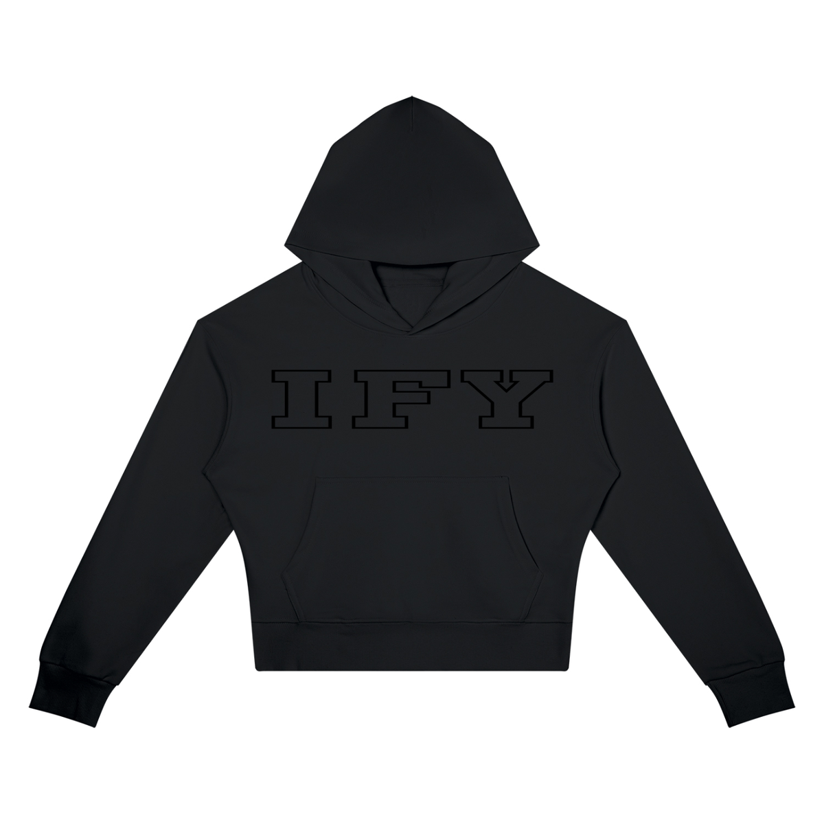 Crop Drop Shoulder Hoodie