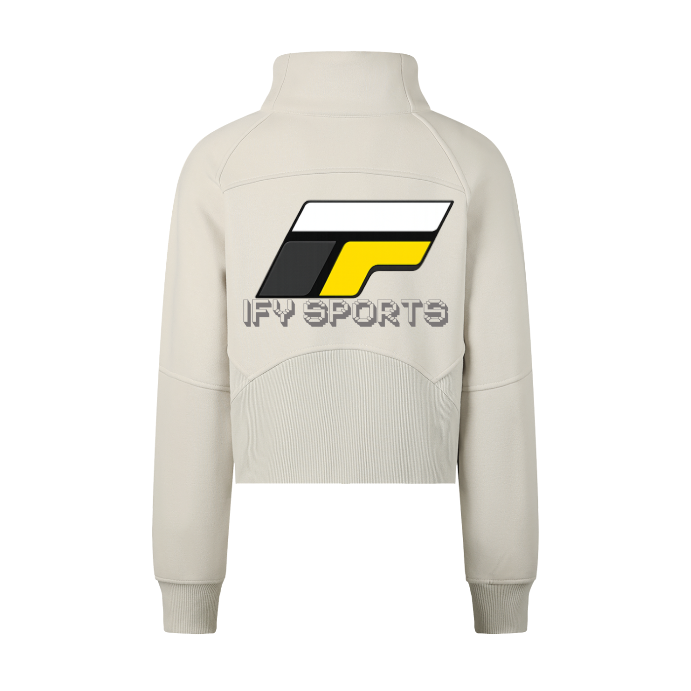 Cropped Half-Zip Sweatshirt