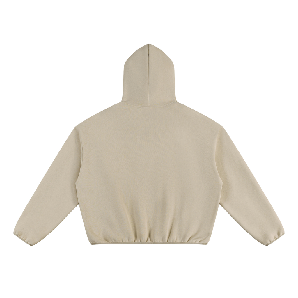 Boxy Piping Fleece Hoodie