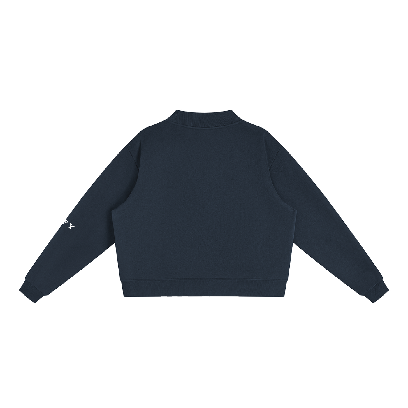 Essential Fleece Mock-Neck Crew Sweatshirt