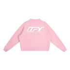 Essential Fleece Mock-Neck Crew Sweatshirt