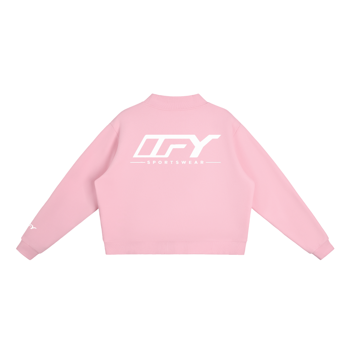 Essential Fleece Mock-Neck Crew Sweatshirt