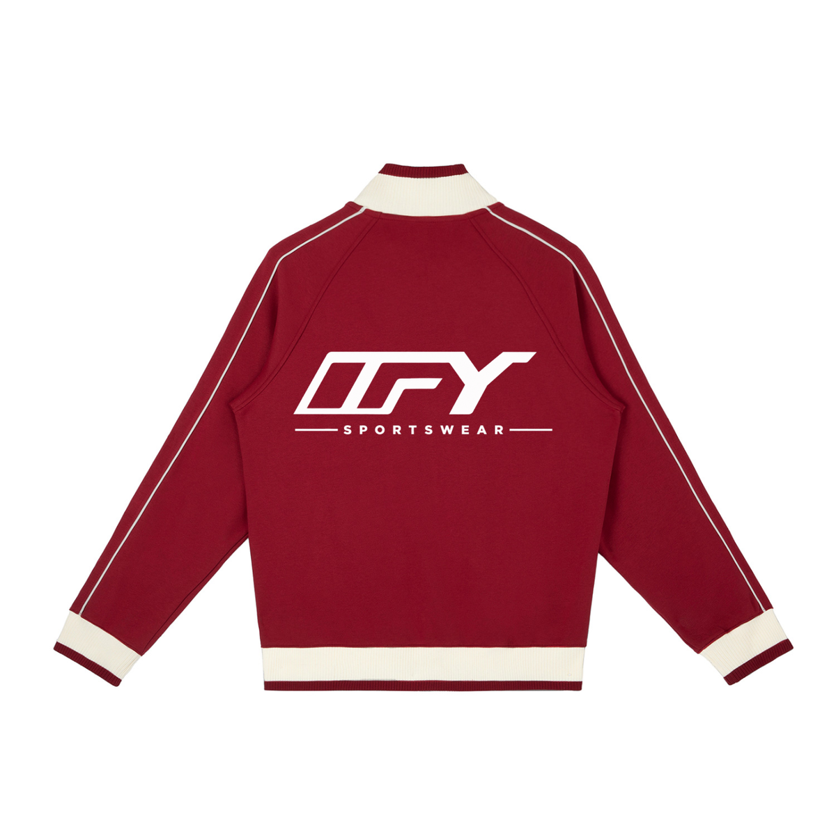 Color Block Raglan Sleeve Zip Track Jacket