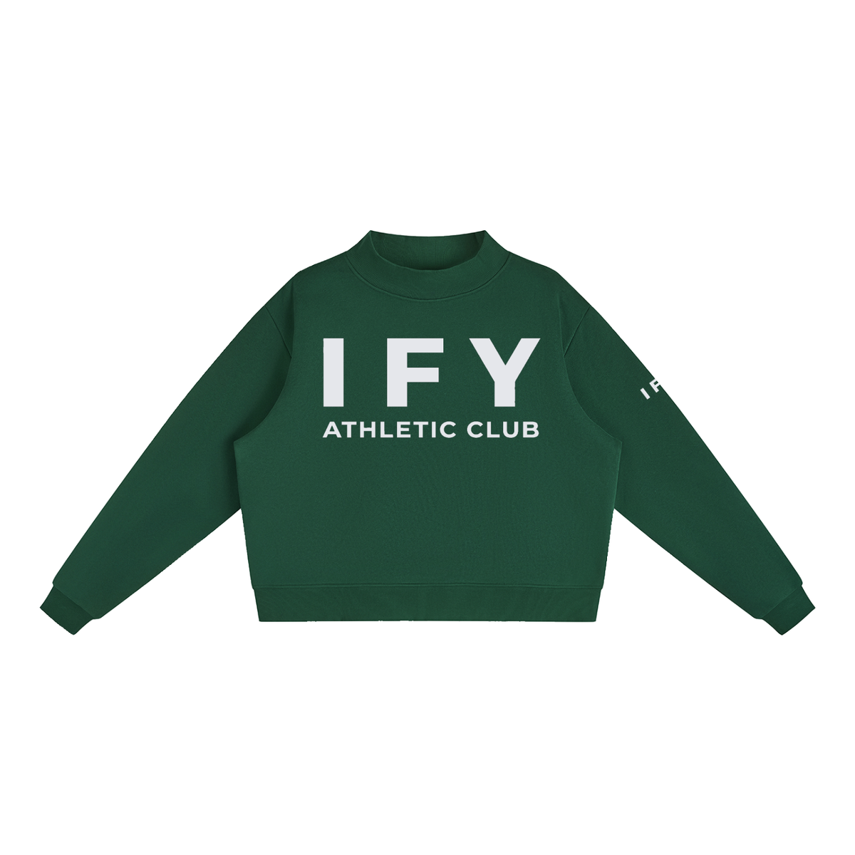 Mock-Neck Crew Sweatshirt