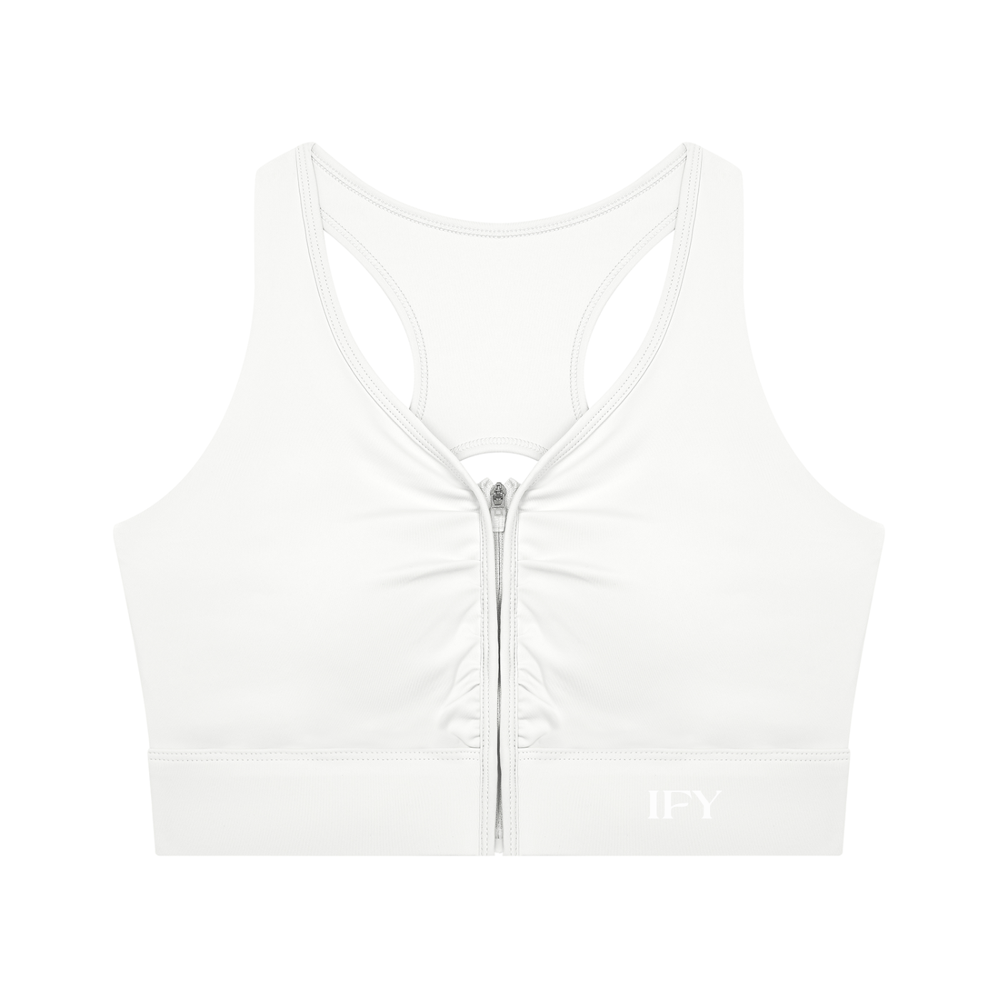 Women’s Cropped Zip Yoga Sports Bra
