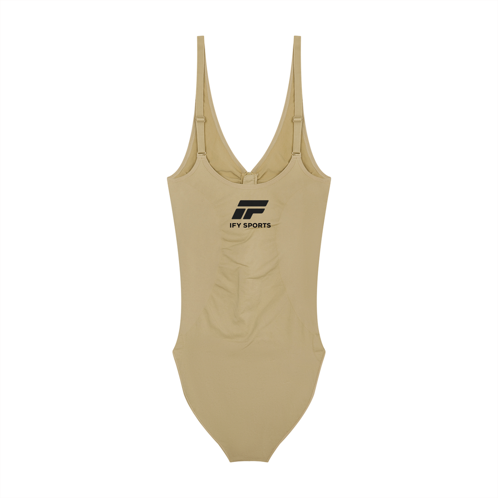 Women’s Full-Zip Ruched Bodysuit