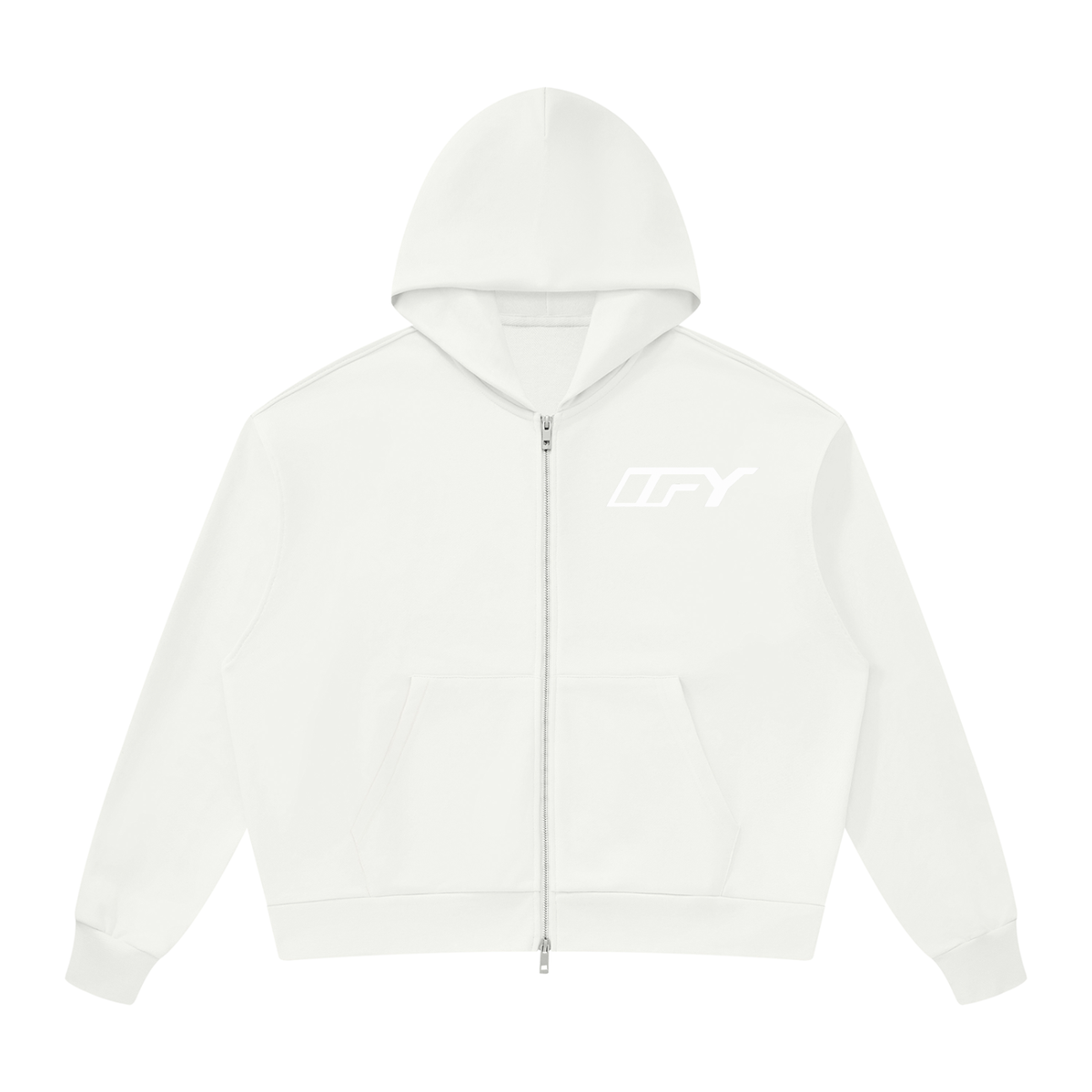 Unisex Drop Shoulder Full Zip Hoodie - Comfort Meets Style for Every Occasion