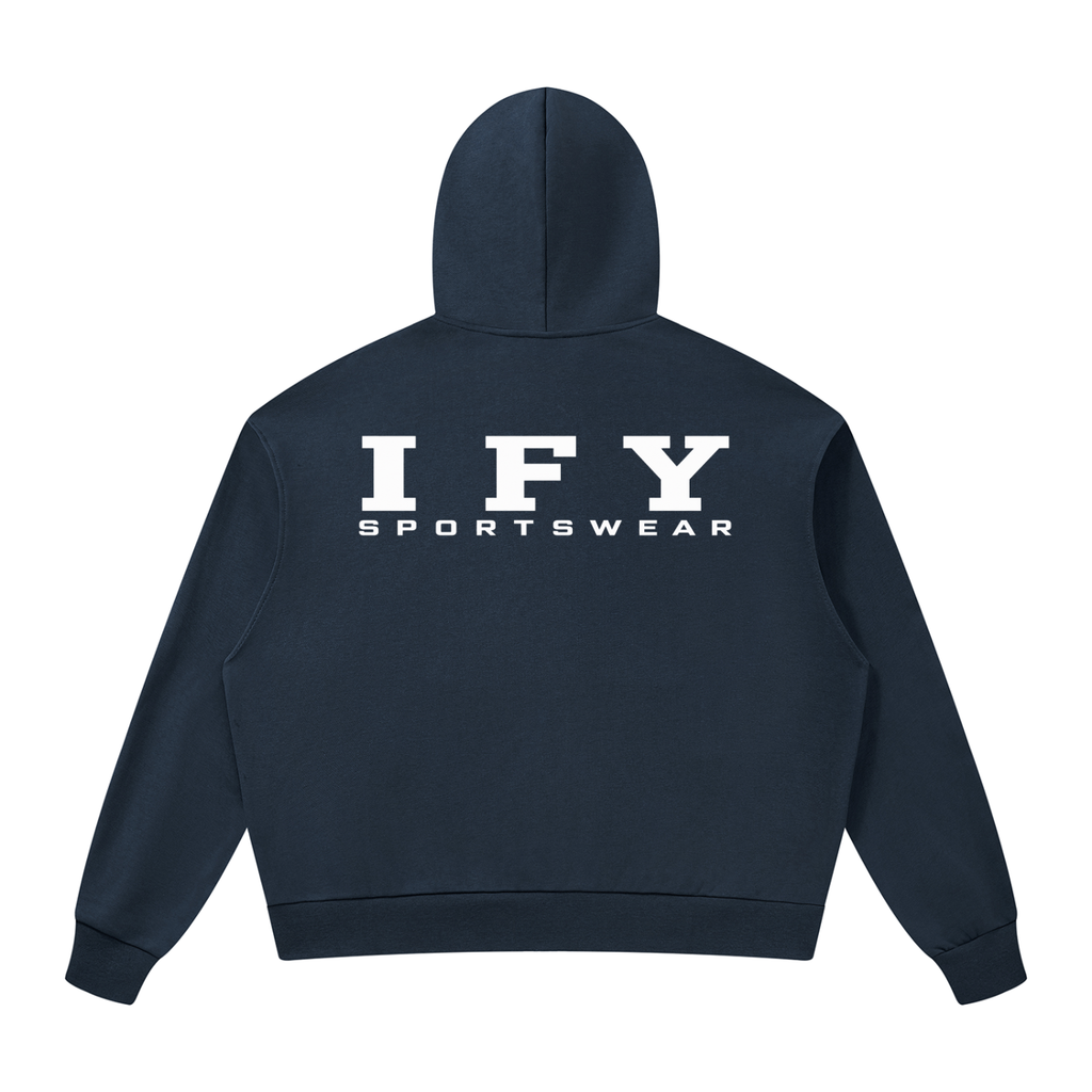 Unisex Drop Shoulder Full Zip Hoodie - Comfort Meets Style for Every Occasion