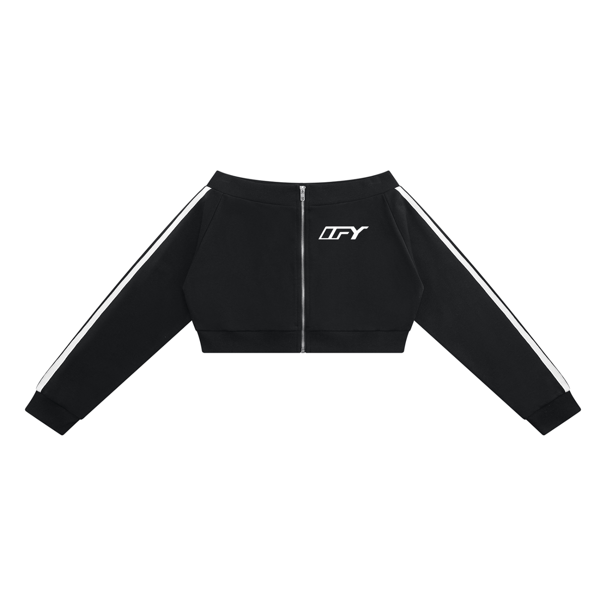 Women's Off-Shoulder Full Zip Hoodie