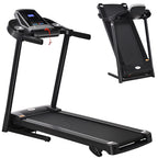 Folding Treadmill, 2.0HP Incline Treadmill Running Machine, 12.8 Km/h, With LED Display, Manual Incline, 12 Preset Programs, Drink & Phone Holder For Home Gym Fitness - IFY Sports