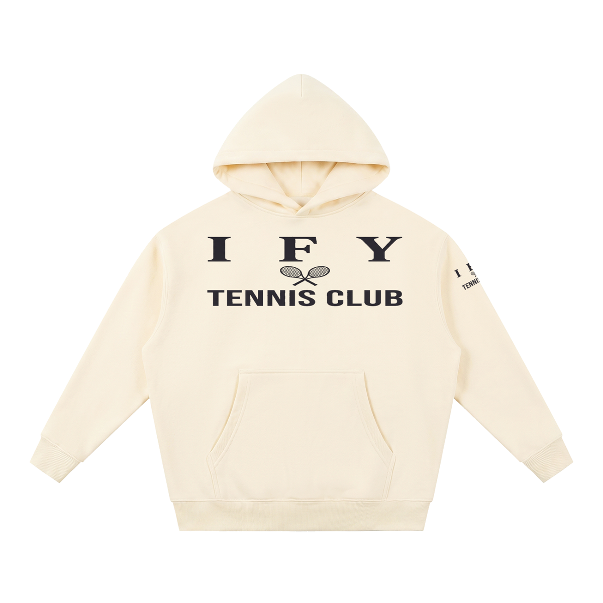 Oversized Boxy-Fit Fleece Hoodie