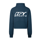 Cropped Half-Zip Sweatshirt
