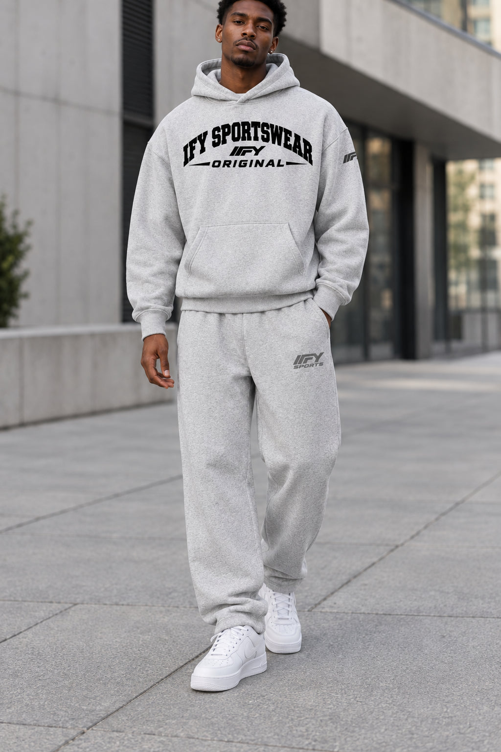 Oversized Boxy-Fit Fleece Hoodie