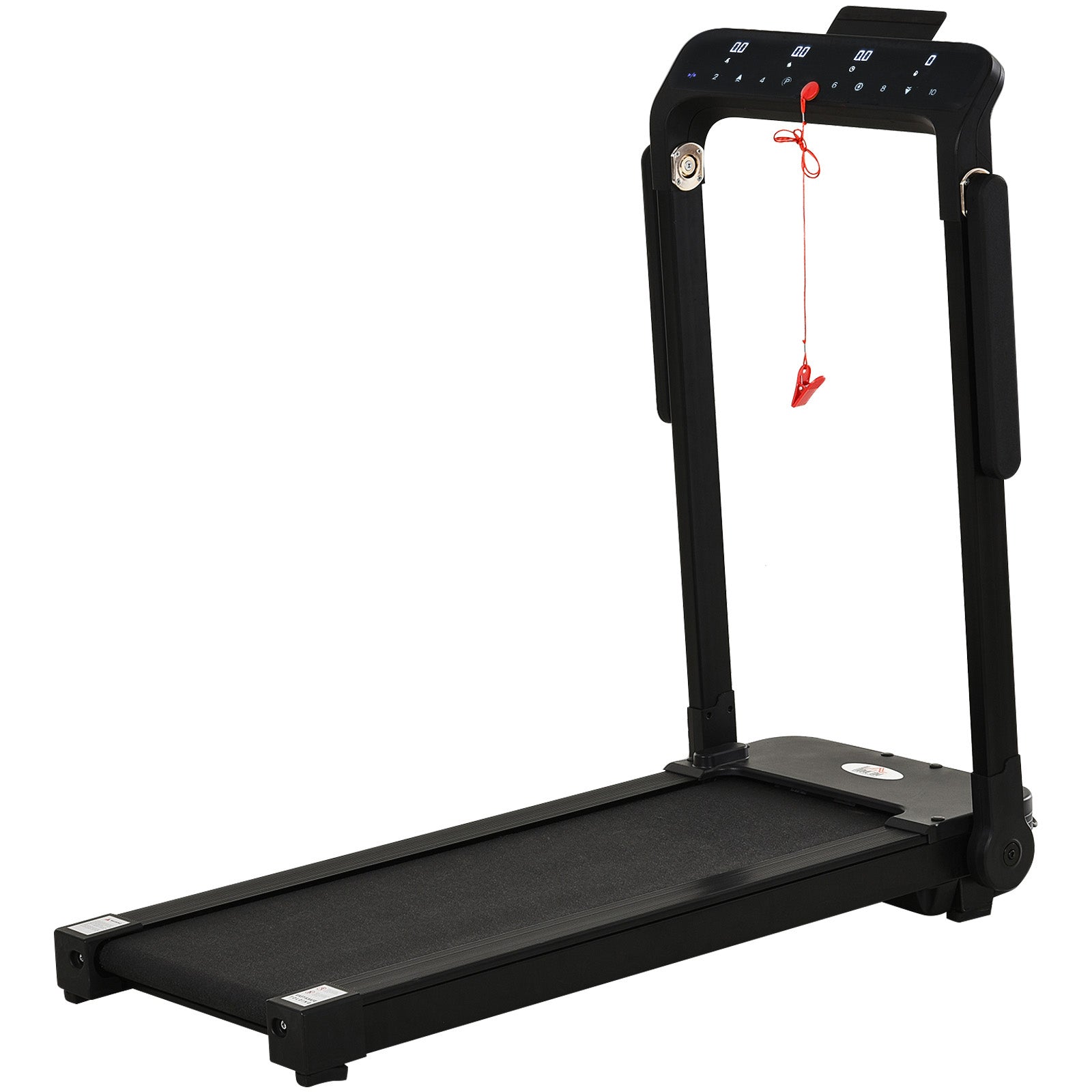 600W Foldable Steel Motorised Treadmill Running Machine W/ LCD Monitor Black - IFY Sports