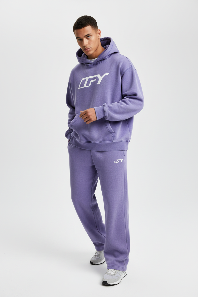 Unisex Vintage Wash Boxy Fleece Hoodie