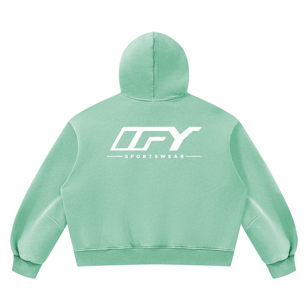 Unisex Vintage Wash Boxy Fleece Hoodie