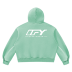 Unisex Vintage Wash Boxy Fleece Hoodie