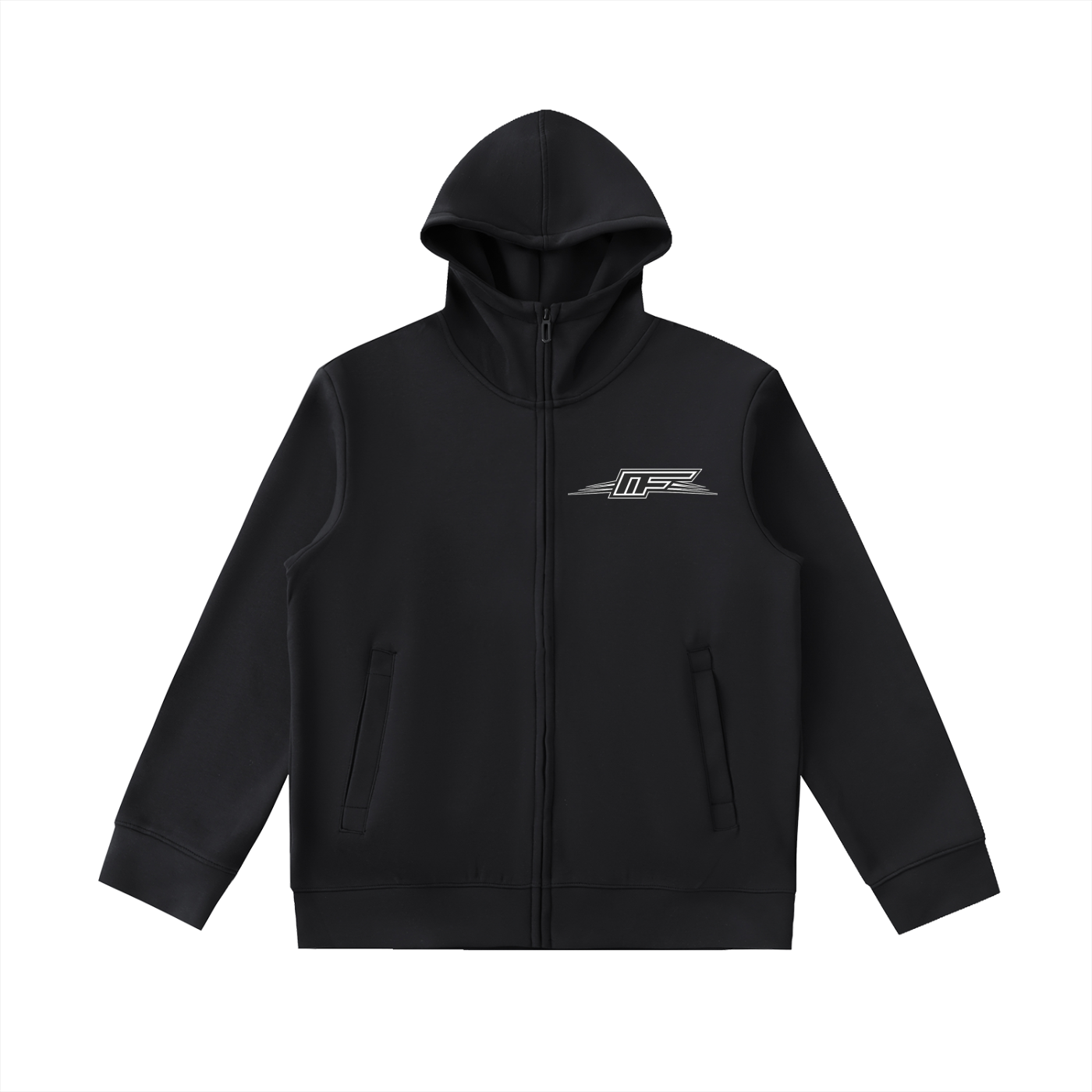 Embrace Comfort with Our Heavyweight High Neck Zip-Up Hoodie