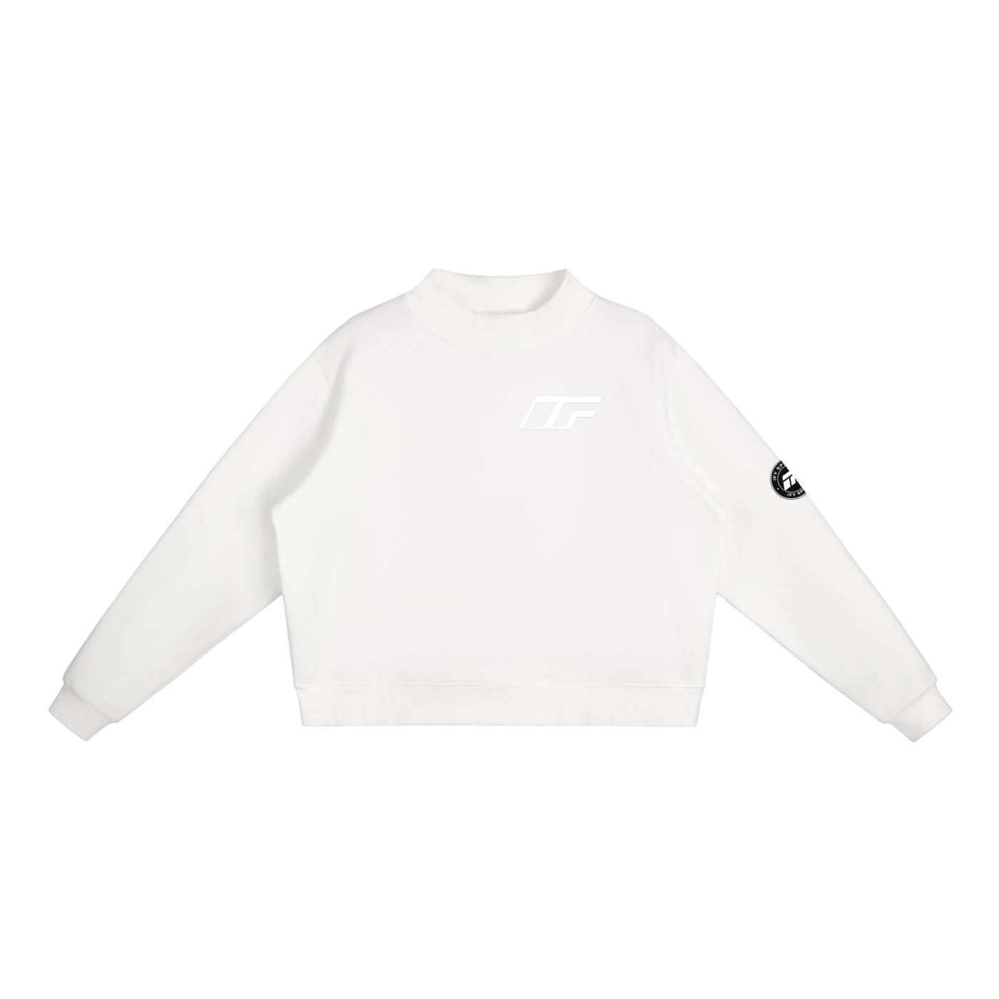 Elevate Your Style with Our Women's Fleece Mock-Neck Sweatshirt