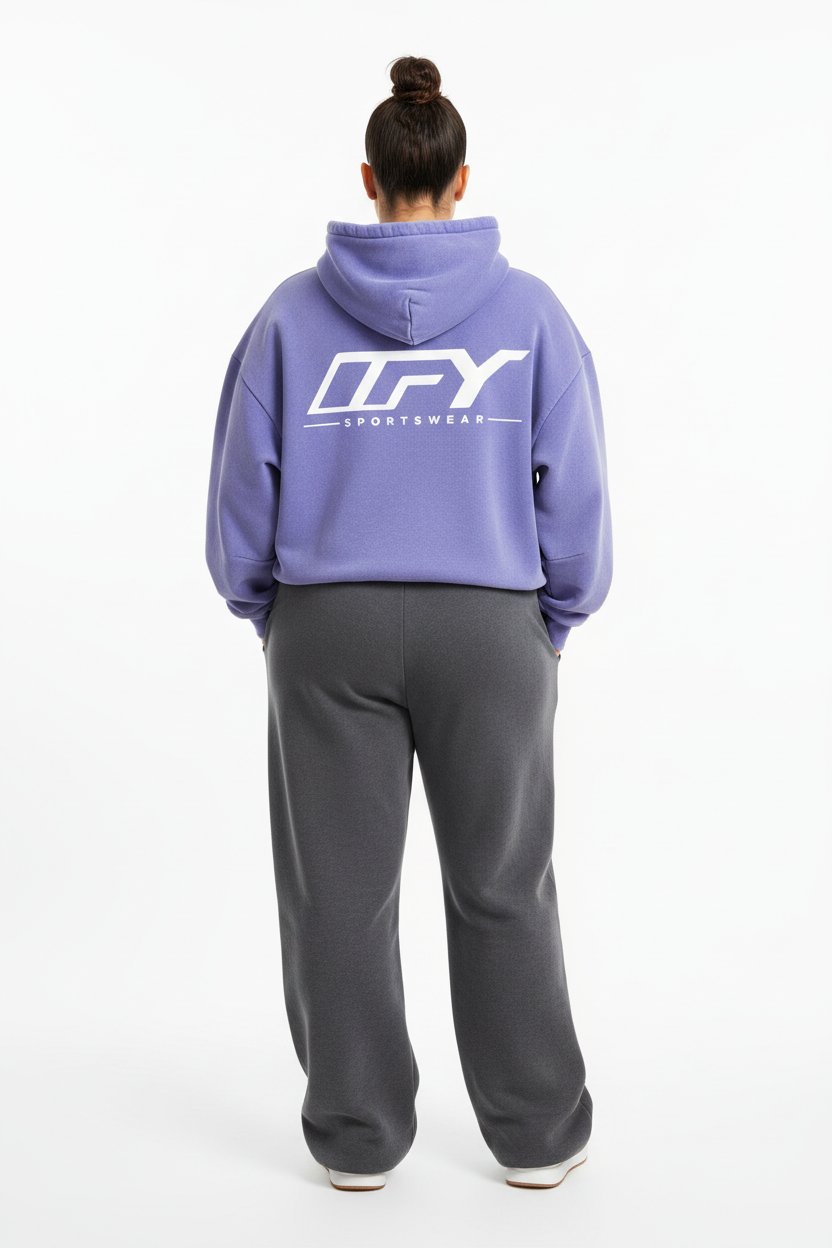 Unisex Vintage Wash Boxy Fleece Hoodie