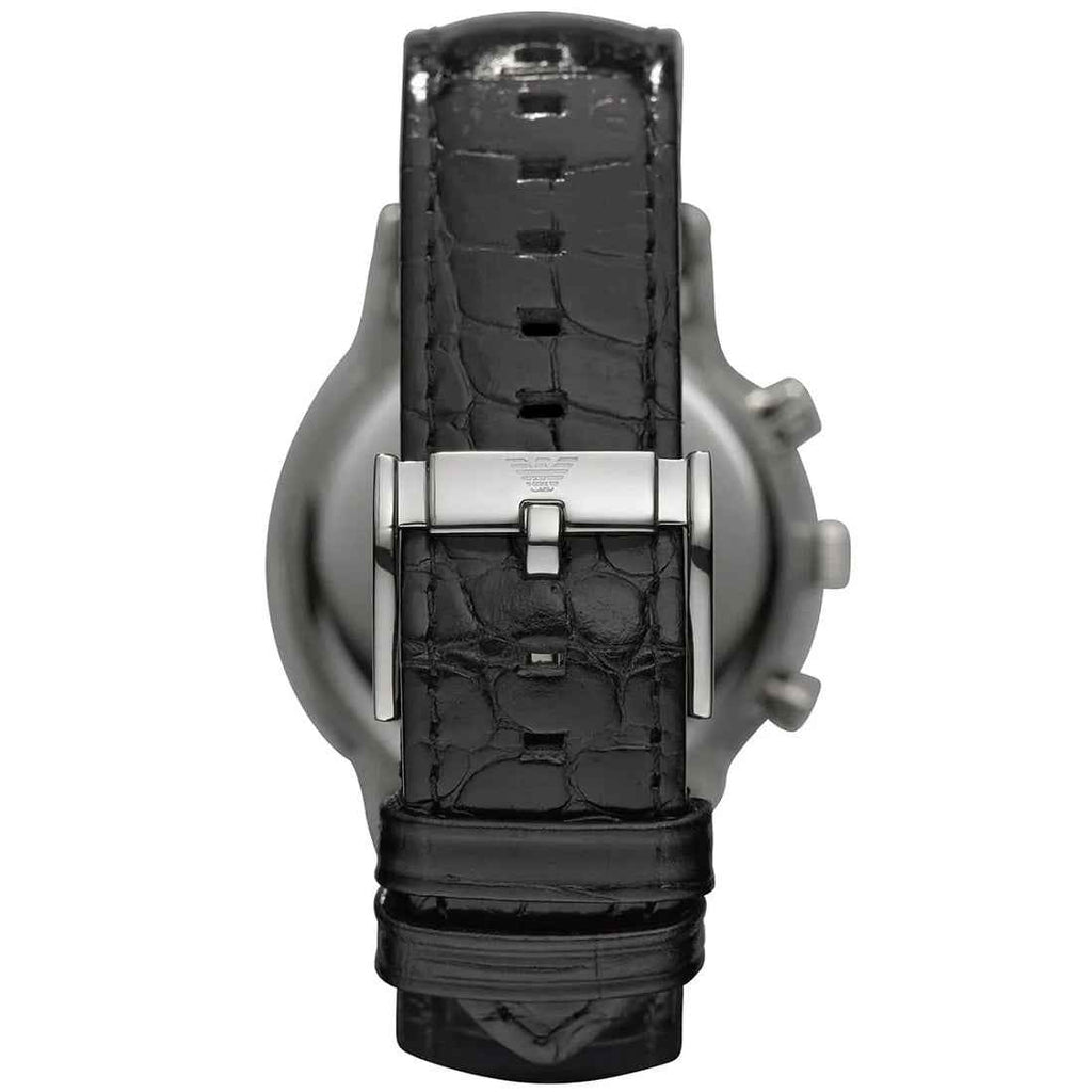 Emporio Armani AR2447 Renato Men's Black Leather Watch