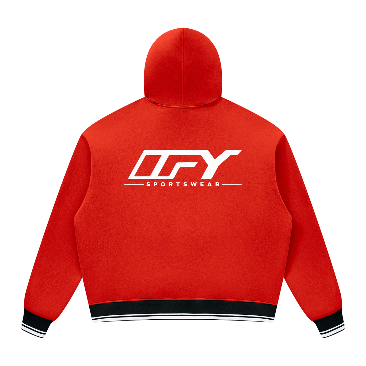 Unisex Oversized Color Block Fleece Hoodie