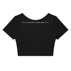Women's Panelled Crop Yoga T-Shirt