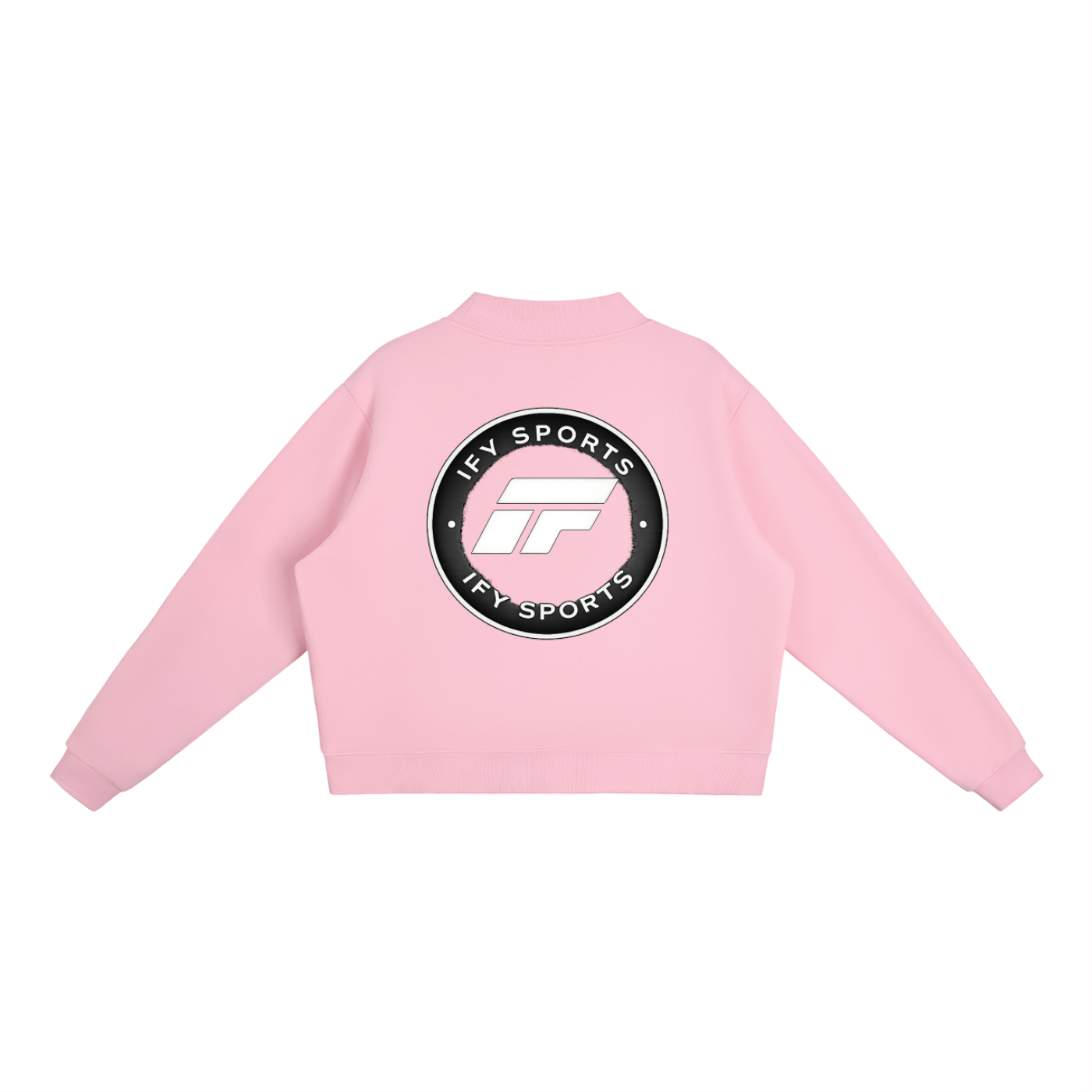 Essential Fleece Mock-Neck Crew Sweatshirt
