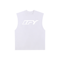 Raw Edge Cotton Tank Top