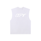 Raw Edge Cotton Tank Top
