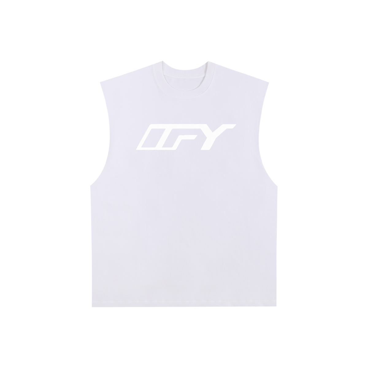 Raw Edge Cotton Tank Top
