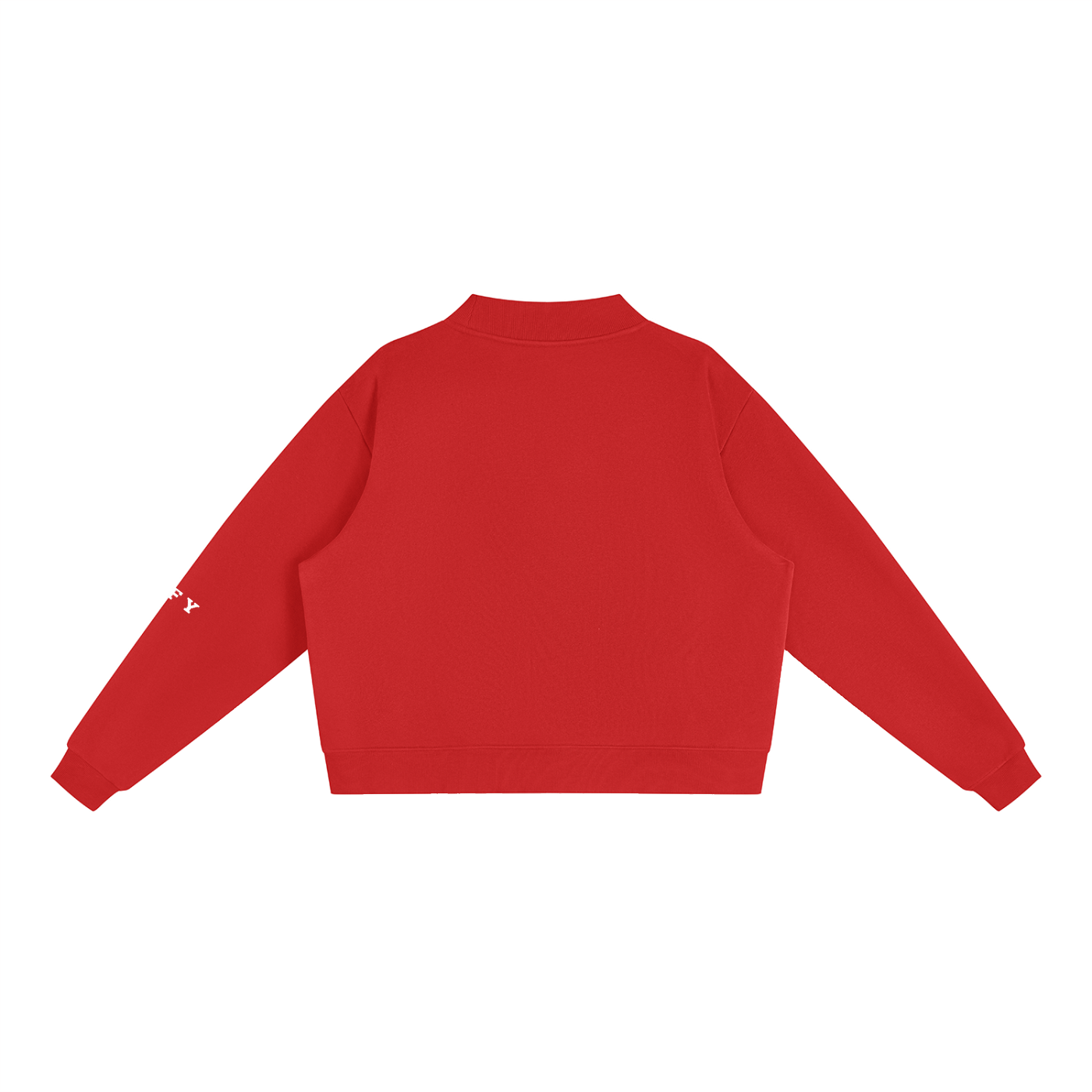 Essential Fleece Mock-Neck Crew Sweatshirt