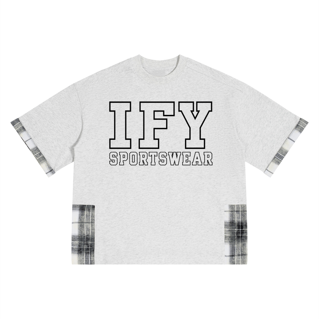 Plaid Panelled T-Shirt