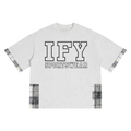 Plaid Panelled T-Shirt