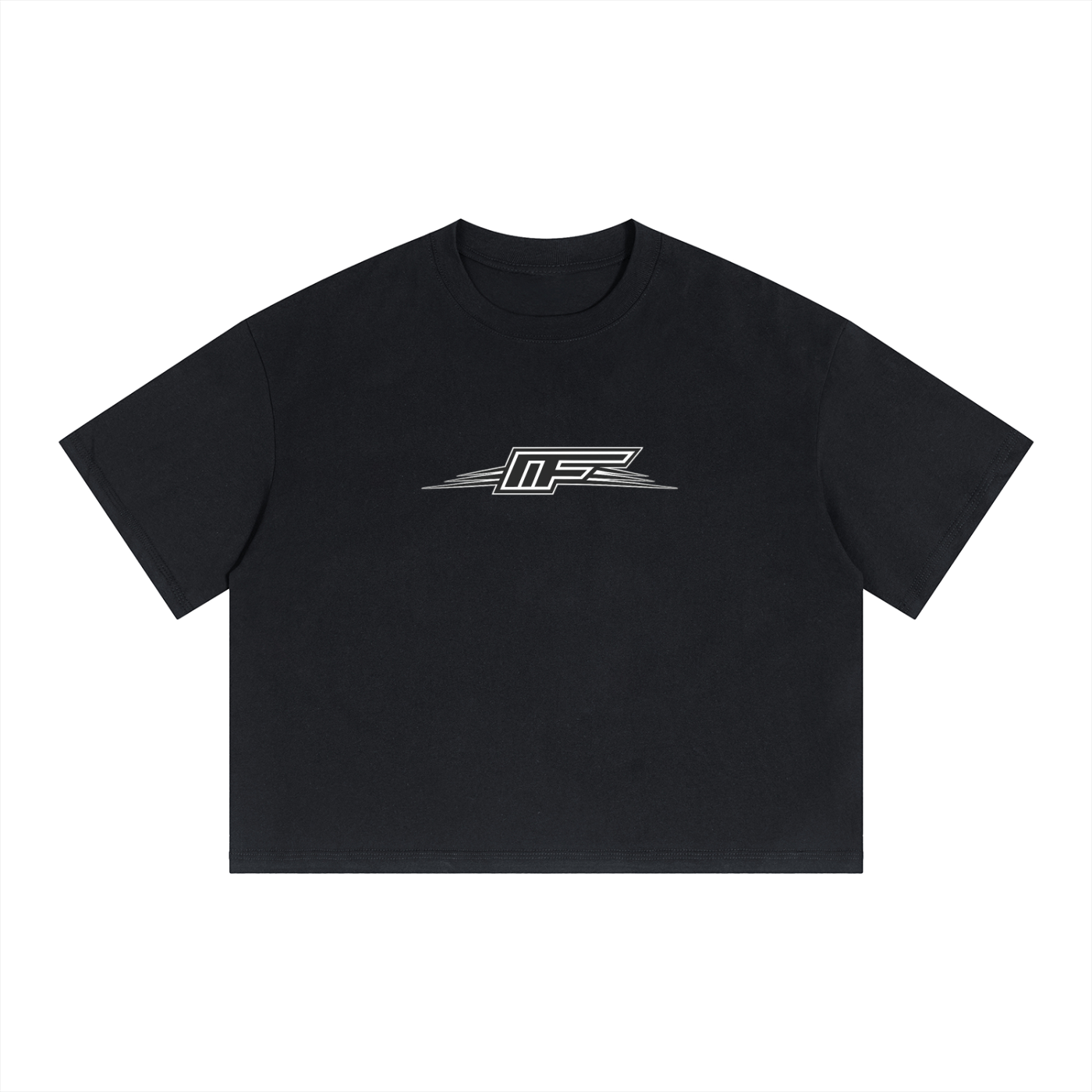 Unisex Boxy Drop Shoulder Crop T-Shirt