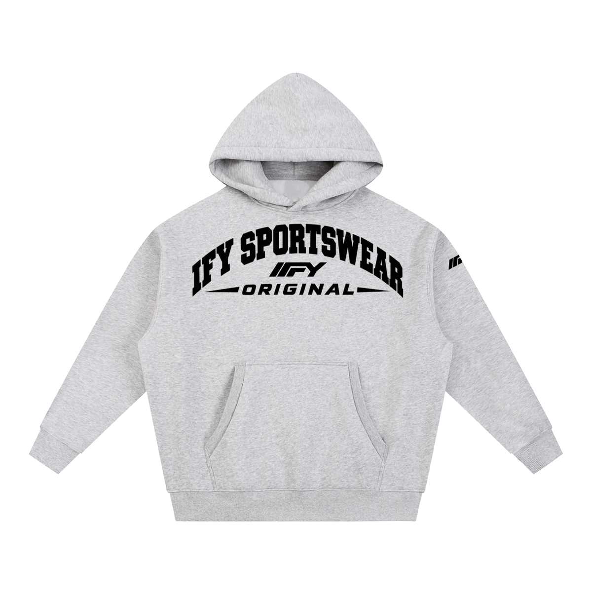 Oversized Boxy-Fit Fleece Hoodie