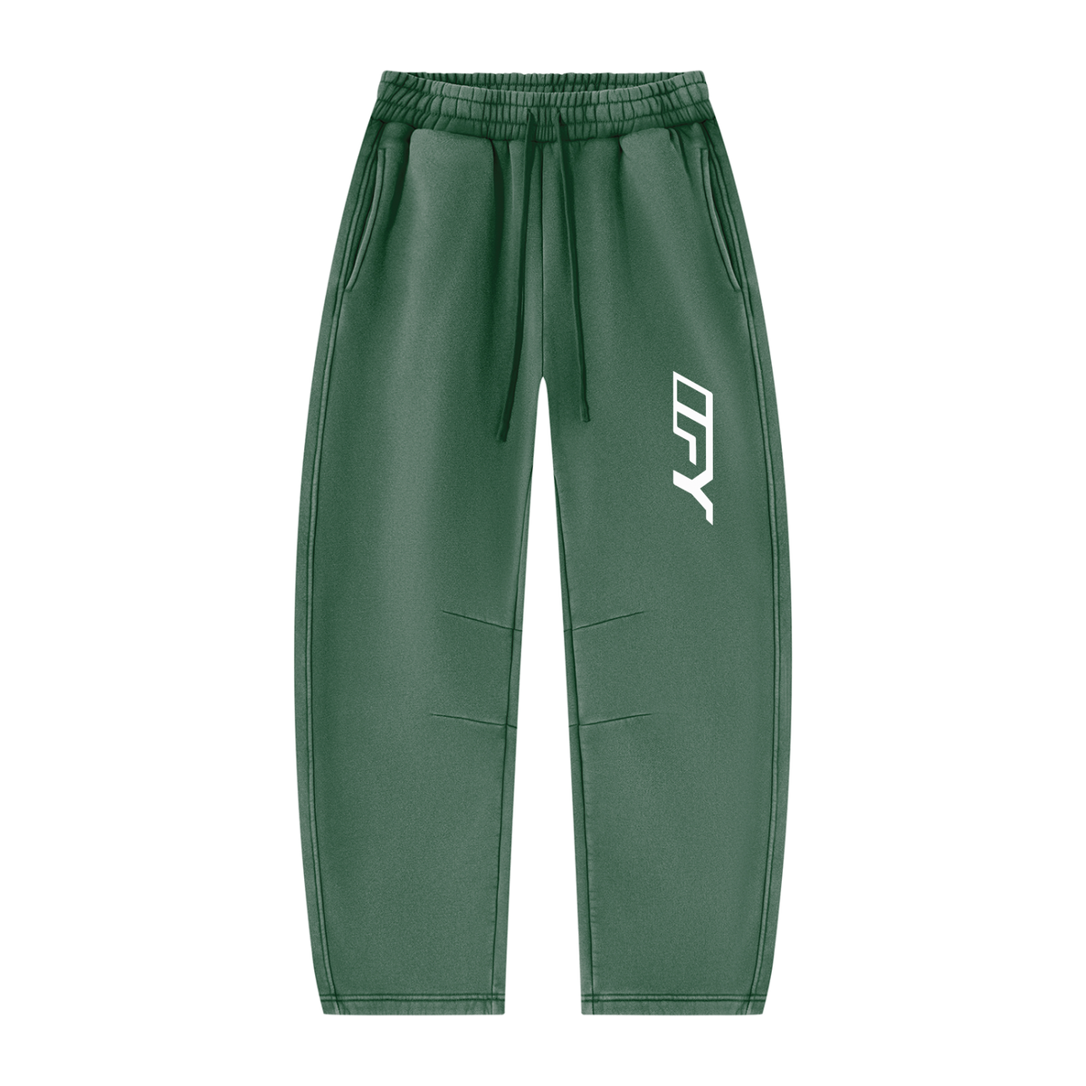 Unisex Vintage Wash Barrel Leg Fleece Sweatpants
