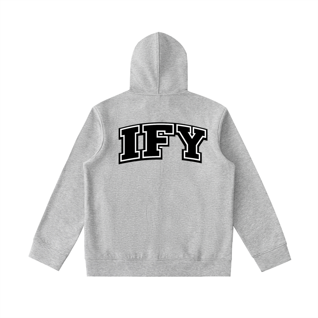 Embrace Comfort with Our Heavyweight High Neck Zip-Up Hoodie