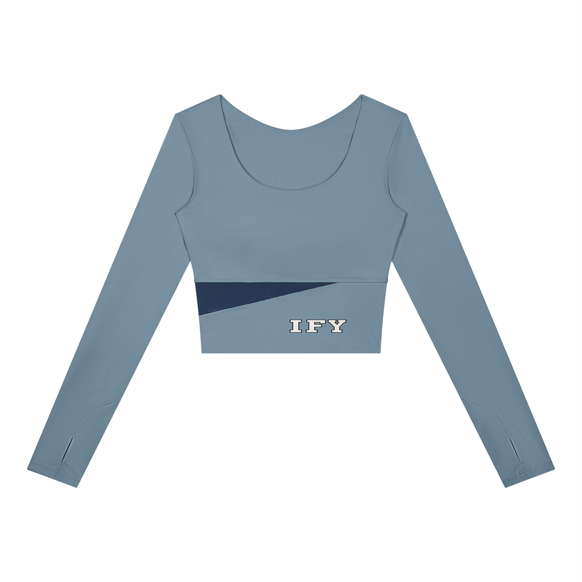 Panelled Long Sleeve Yoga T-Shirt