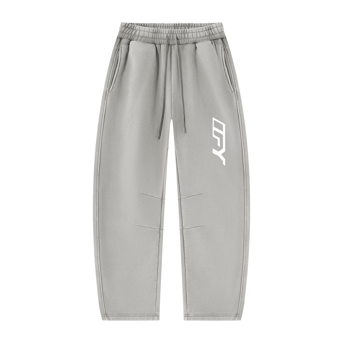 Unisex Vintage Wash Barrel Leg Fleece Sweatpants