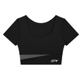 Women's Panelled Crop Yoga T-Shirt
