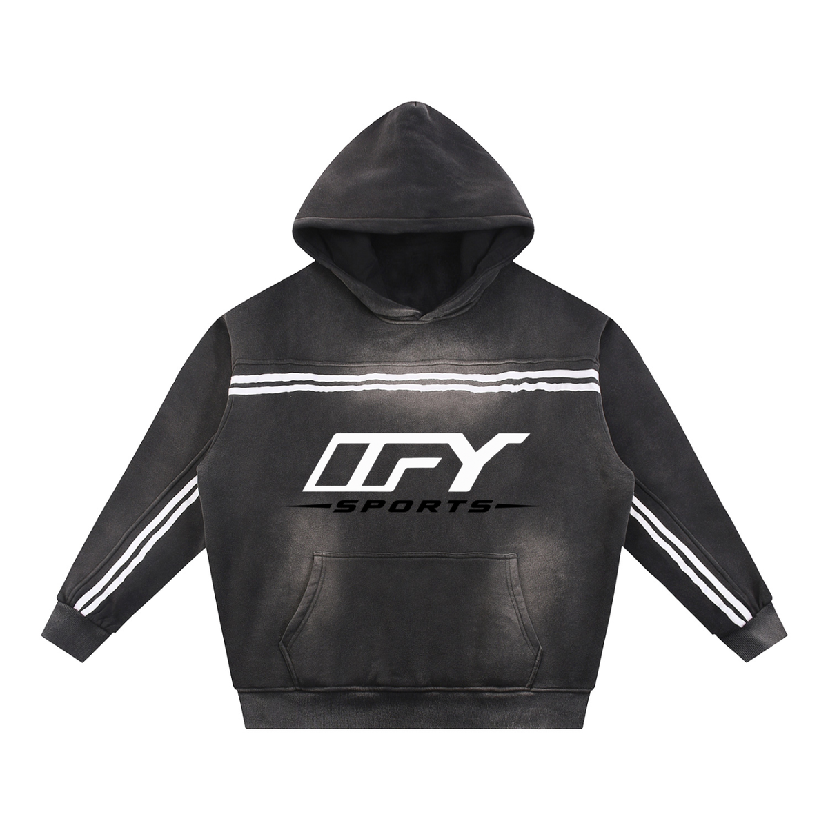 Elevate Your Style with the Sun Fade Contrast Tape Hoodie