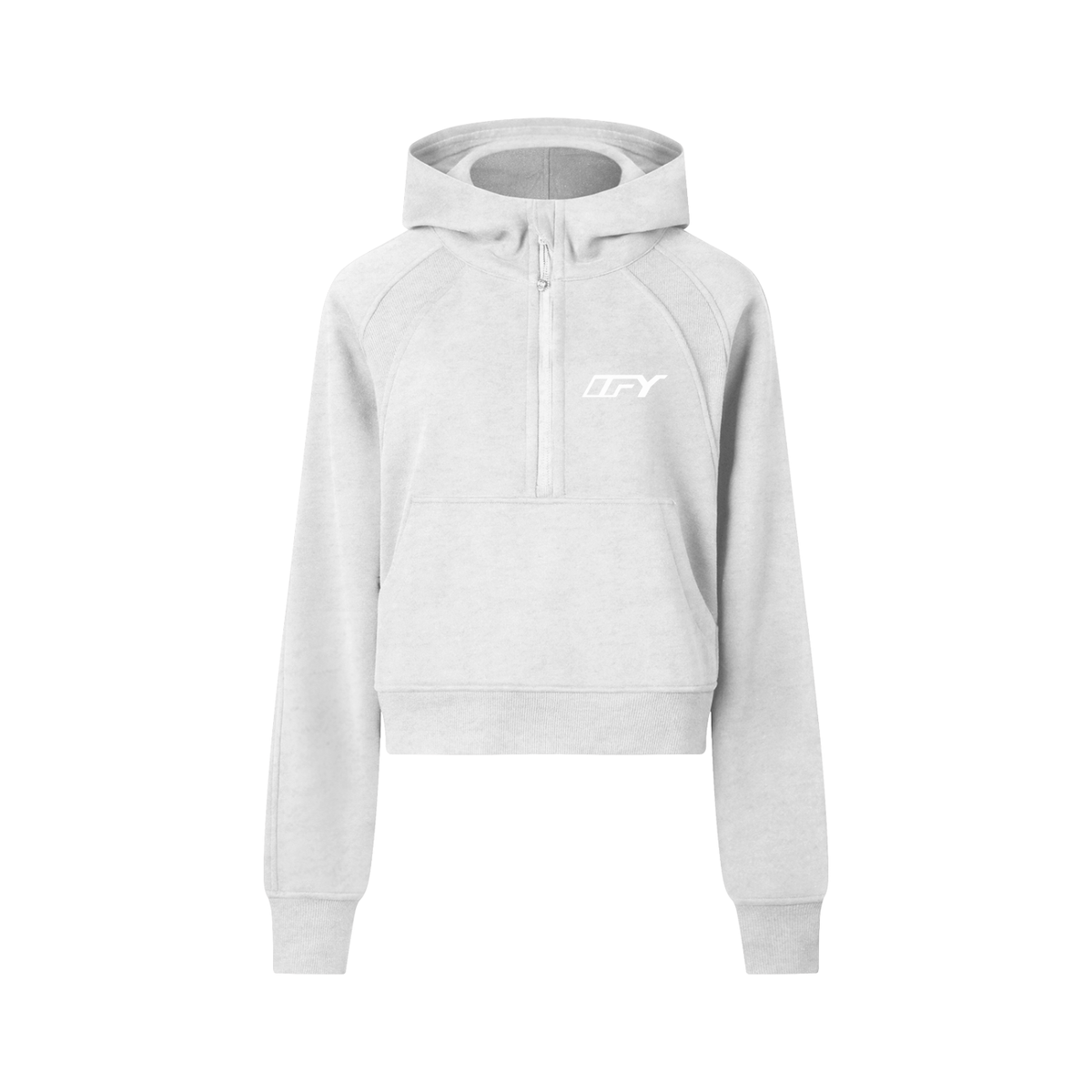 Stylish Cropped Half-Zip Hoodie for Women: Comfort Meets Versatility