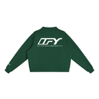 Essential Fleece Mock-Neck Crew Sweatshirt