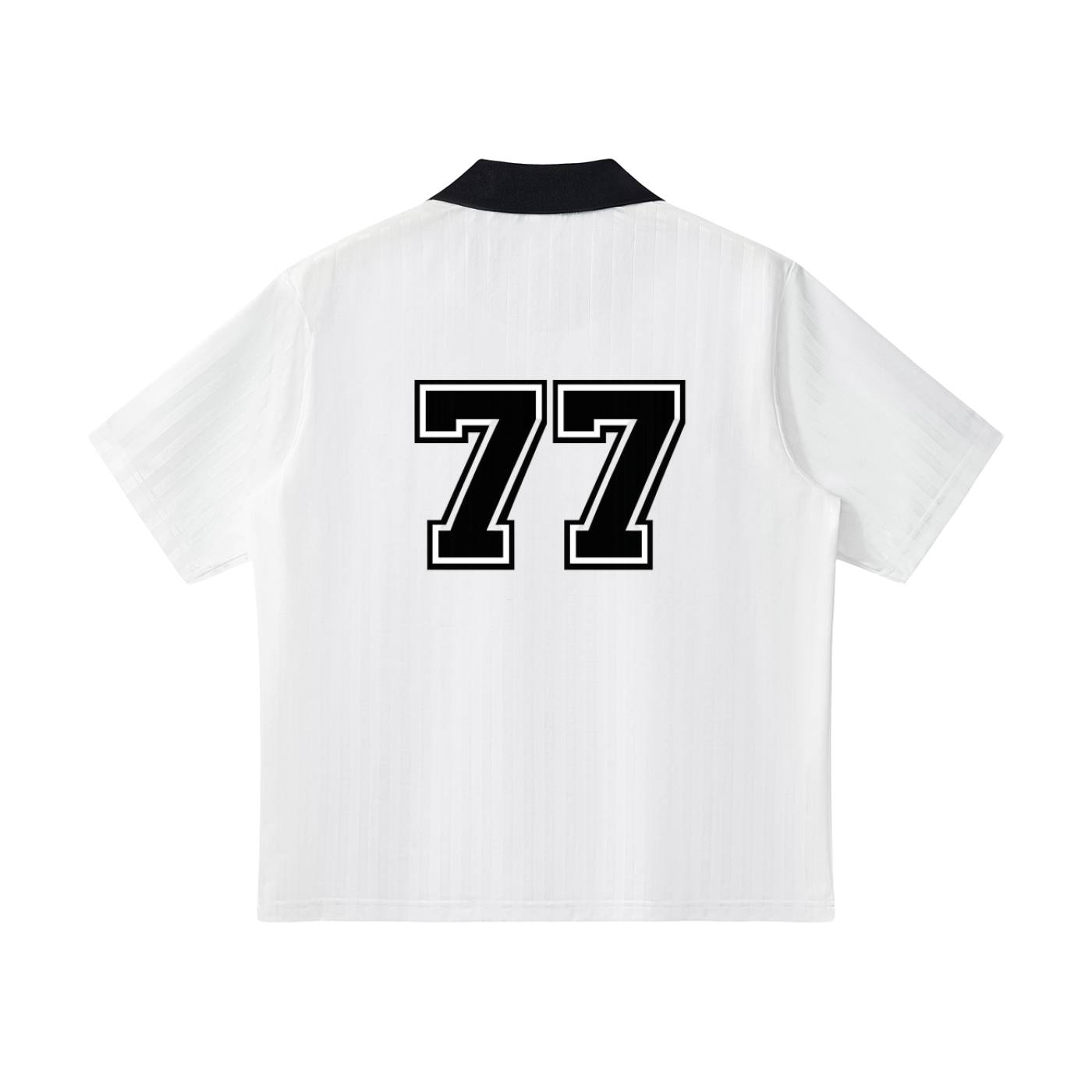 Contrast Collar Striped Soccer Jersey