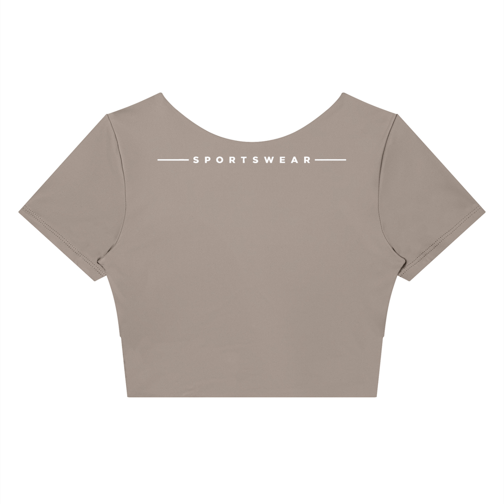 Women's Panelled Crop Yoga T-Shirt